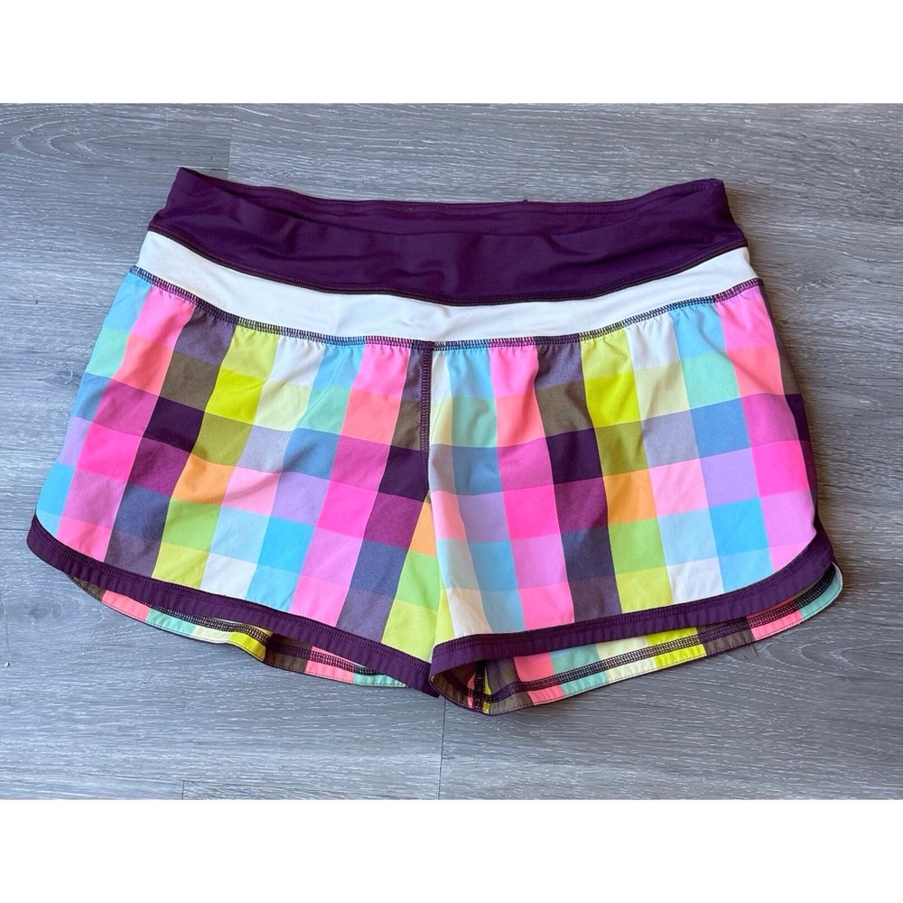 Lululemon Plaid Athletic Shorts Size 6
